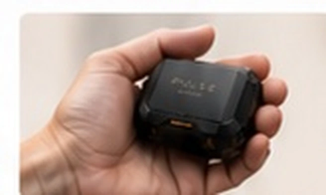 PULSE shown in a hand for scale
